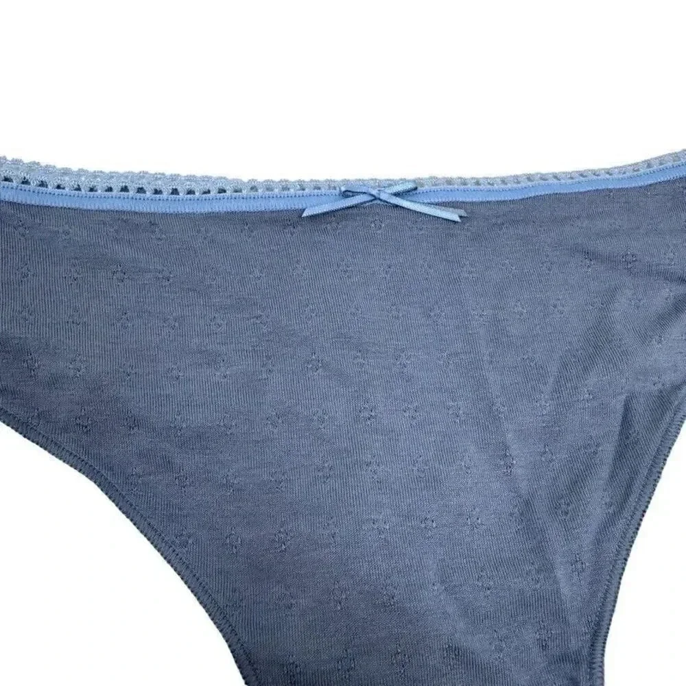 NWT VICTORIA'S SECRET DREAM ANGELS size Large Blue thong panties undies